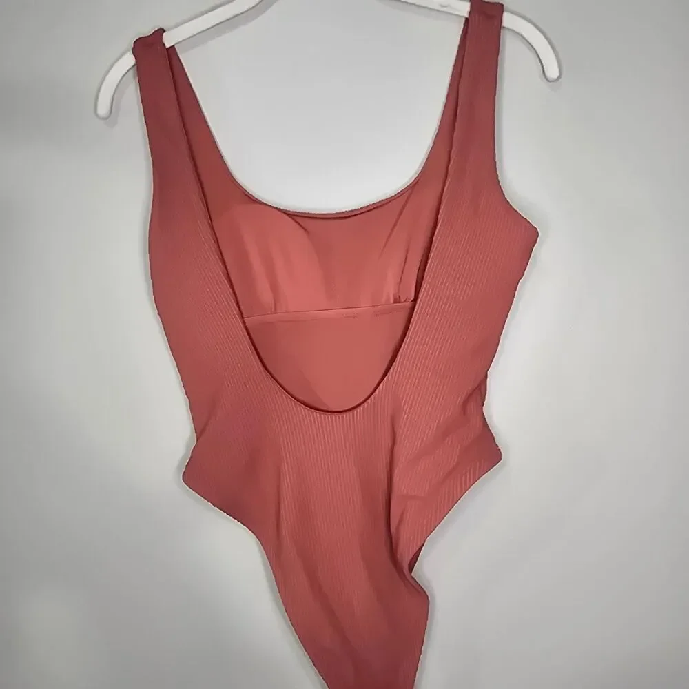 Vitamin-A Women's Pink and Orange Swimsuit-one-piece